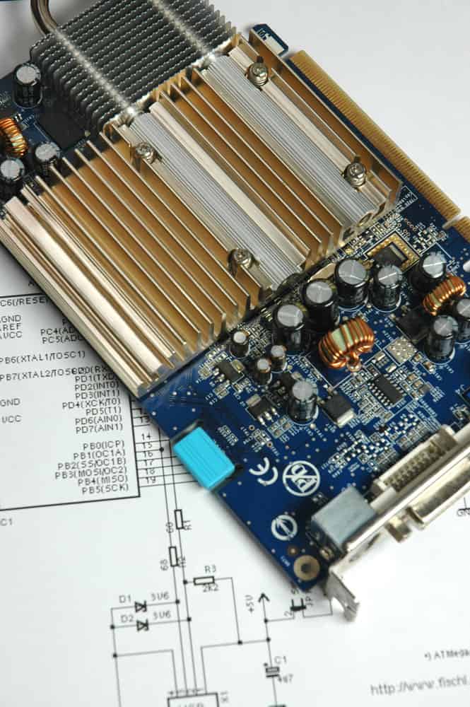 PCB with electronic chips